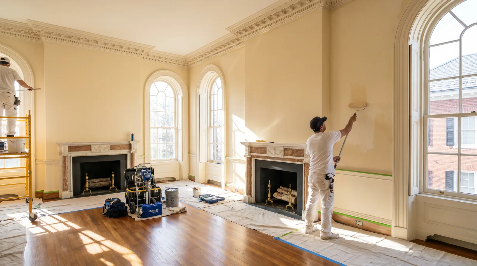 Professional interior painting in a Washington DC home